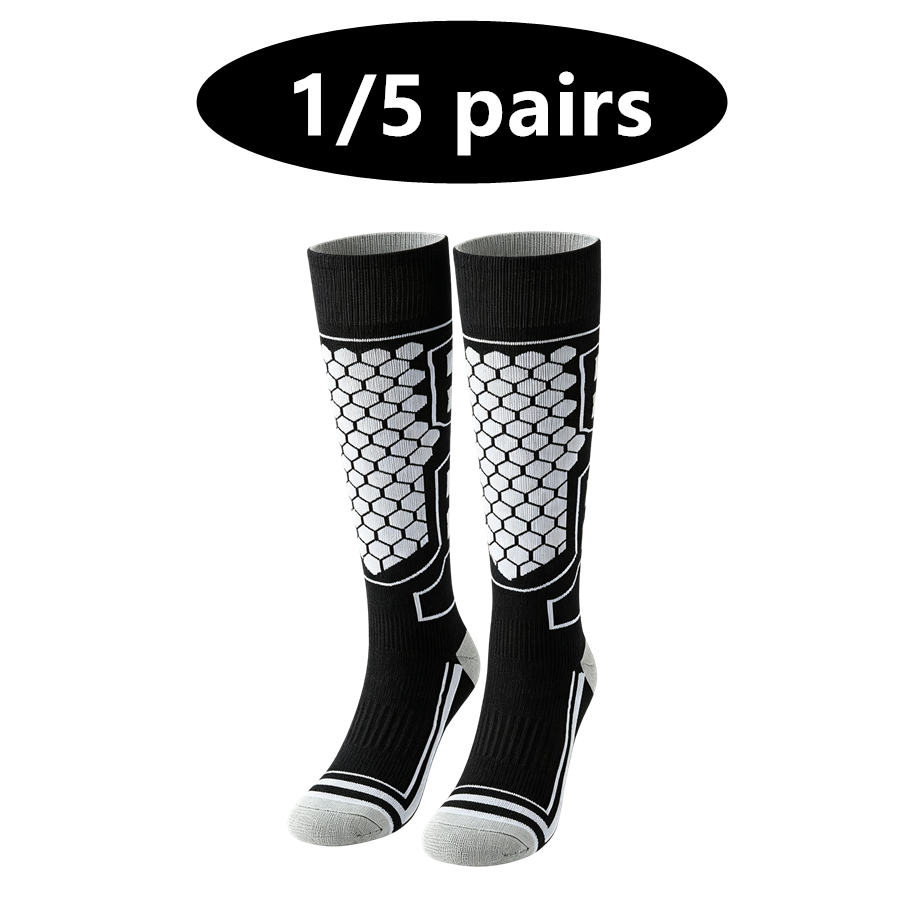 Thermal Sock Winter - 1/5pairs men women ski knee high