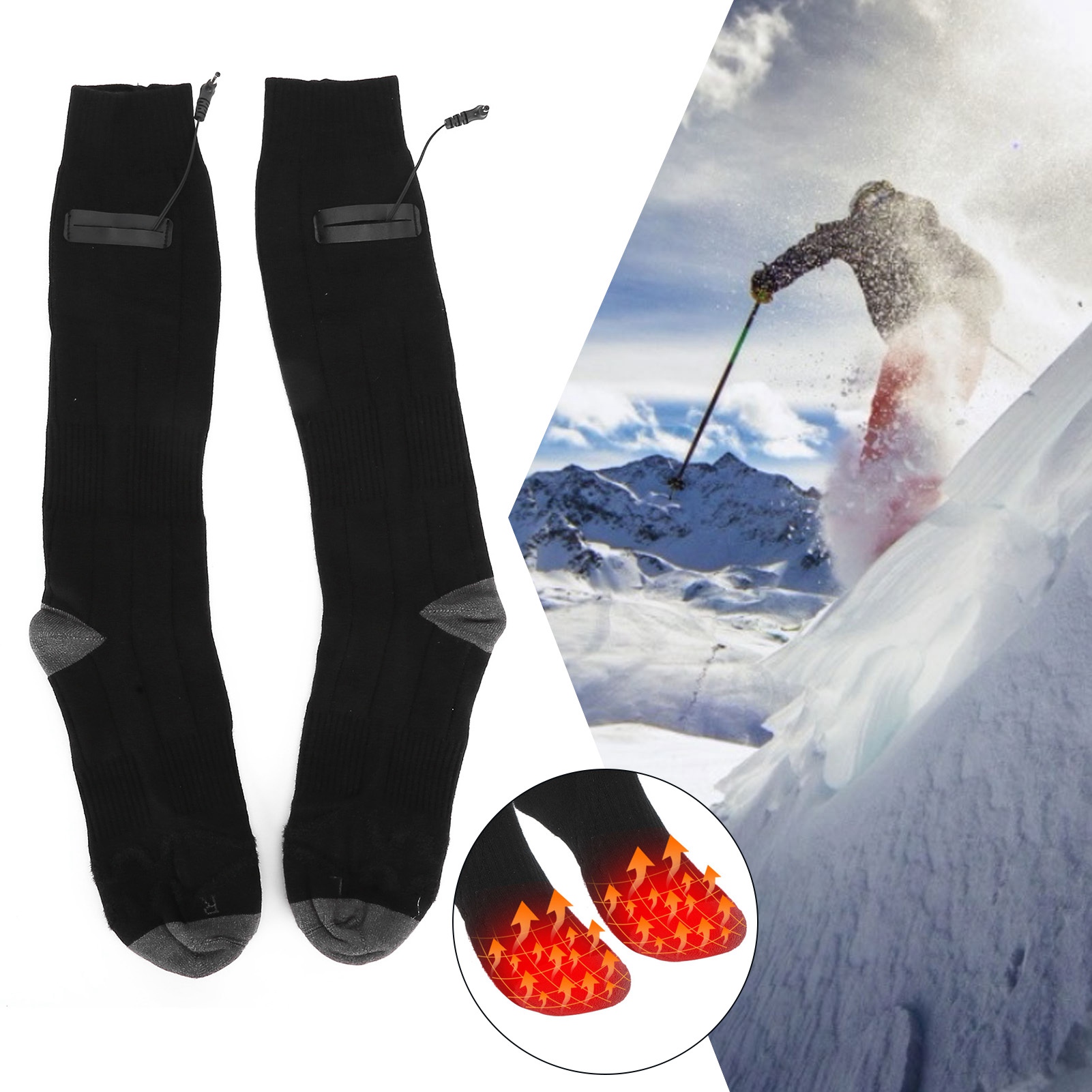Electric Socks Heated Socks Wi - огляд і ціна Thermal Sock Winter