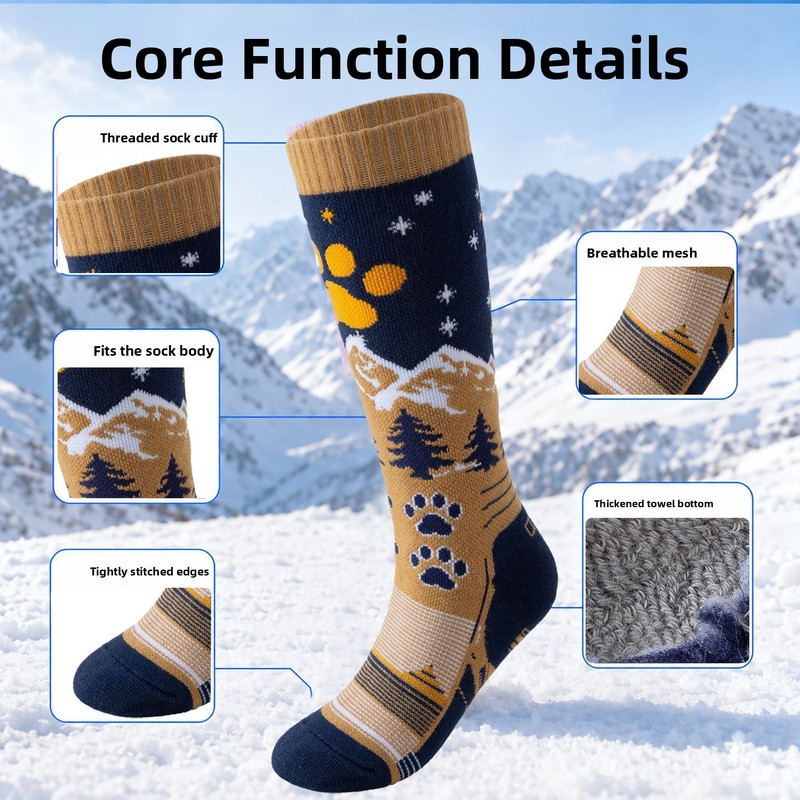 Kids Ski Socks, Autumn Winter  - огляд і ціна Thermal Sock Winter