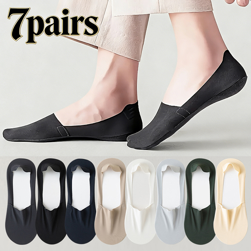 7 Pairs Men's Summer Non-Slip  - огляд і ціна Ankle Sock Low Cut